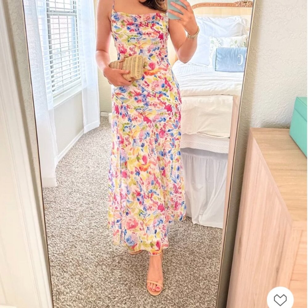 Cowl Neck Maxi Dress Abercrombie & Fitch